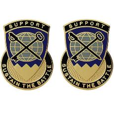 107th Quartermaster Battalion Unit Crest (Support Sustain the Battle)